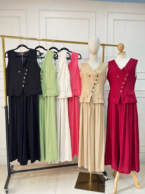 Women Casual Linen Co-Ord Sets